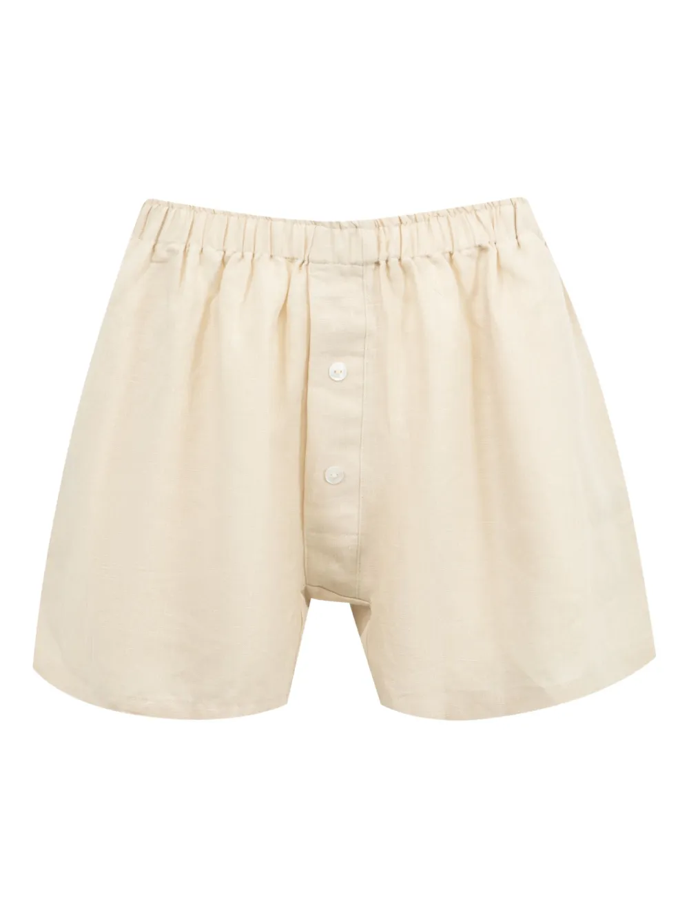 

Льняной комплект из топа и шортов Deiji Studios, нейтральный