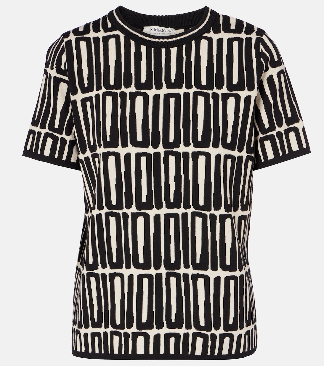 

Рамо топ из хлопка с принтом S Max Mara, Fondo