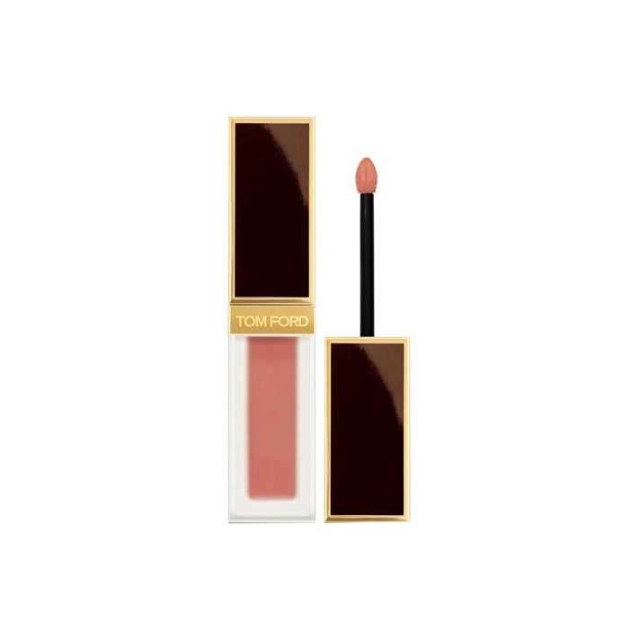 

TOM FORD Черный золотой велюровый матовый блеск для губ soft matte, легко растушевывается, стойкий, увлажняющий, 6 мл