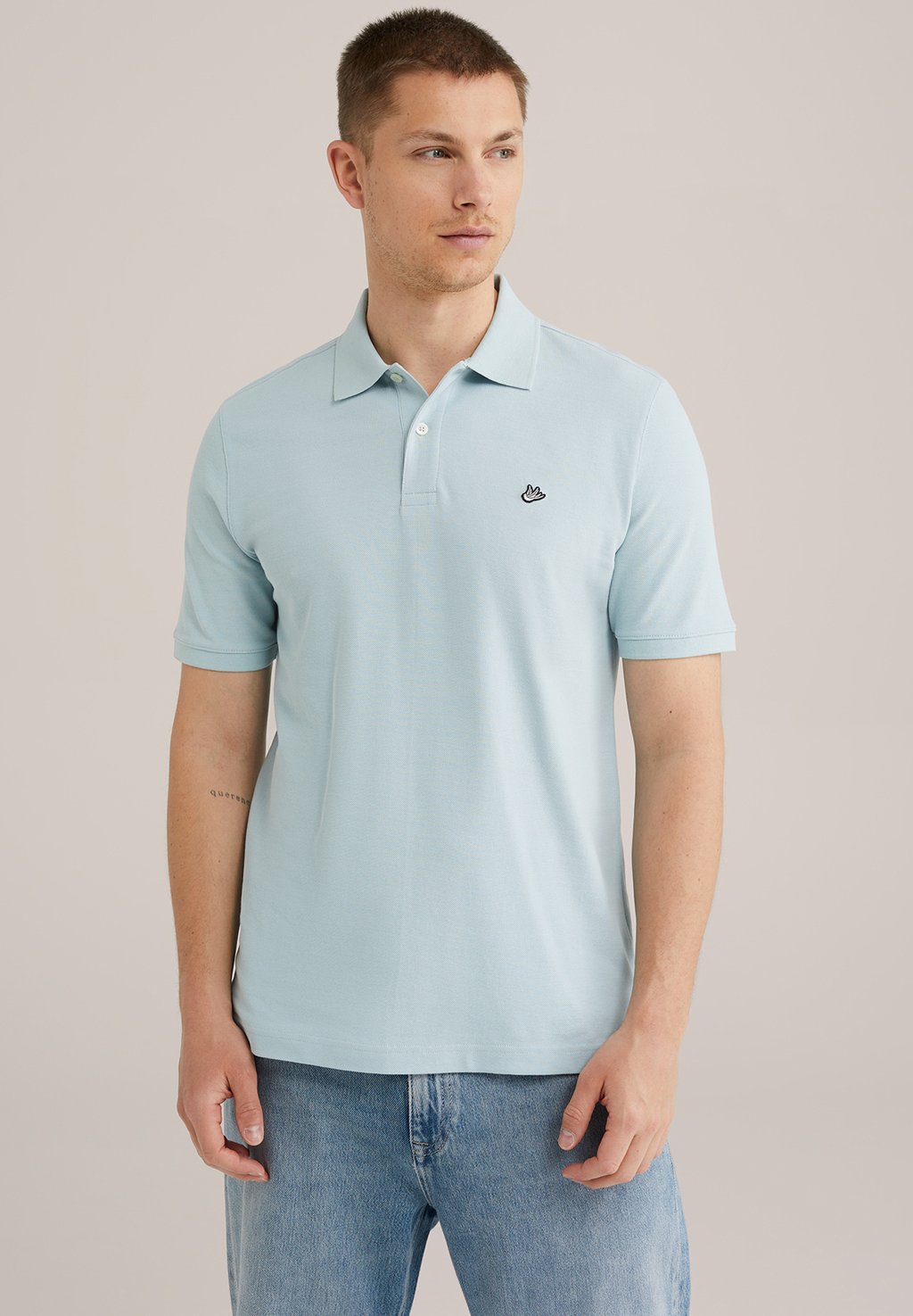 

Поло WITH STRUCTURE WE Fashion, цвет Pastel Green