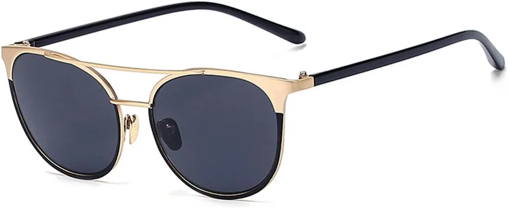 

Женские дизайнерские солнцезащитные очки OWL, металлические, модные, в стиле «кошачий глаз», авиаторы, ретро, ​​зеркальные и с дымчатыми линзами, 86026 Gold Smoke