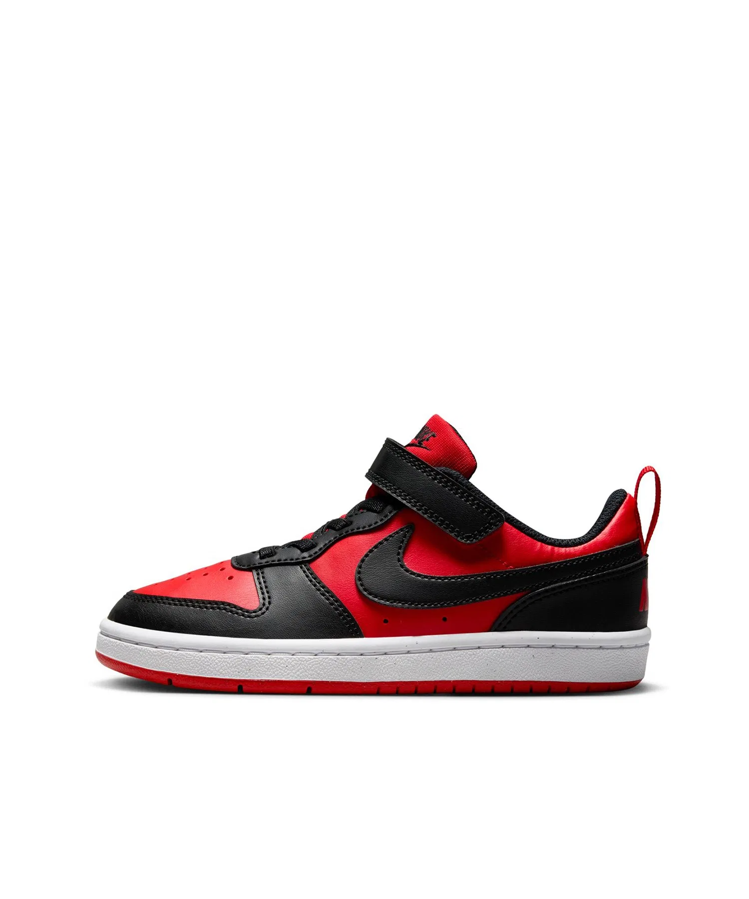Детские кроссовки NIKE Court Borough Low Recraft Velcro красные — фото 2