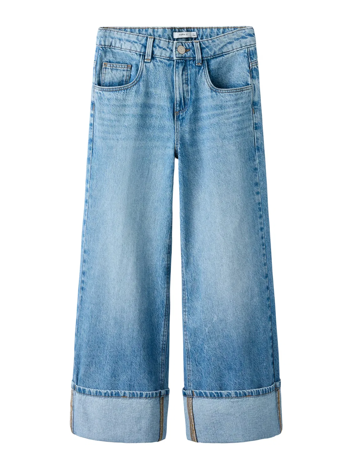 Широкие джинсы 'NKFBELLA' Name It, Blue Denim