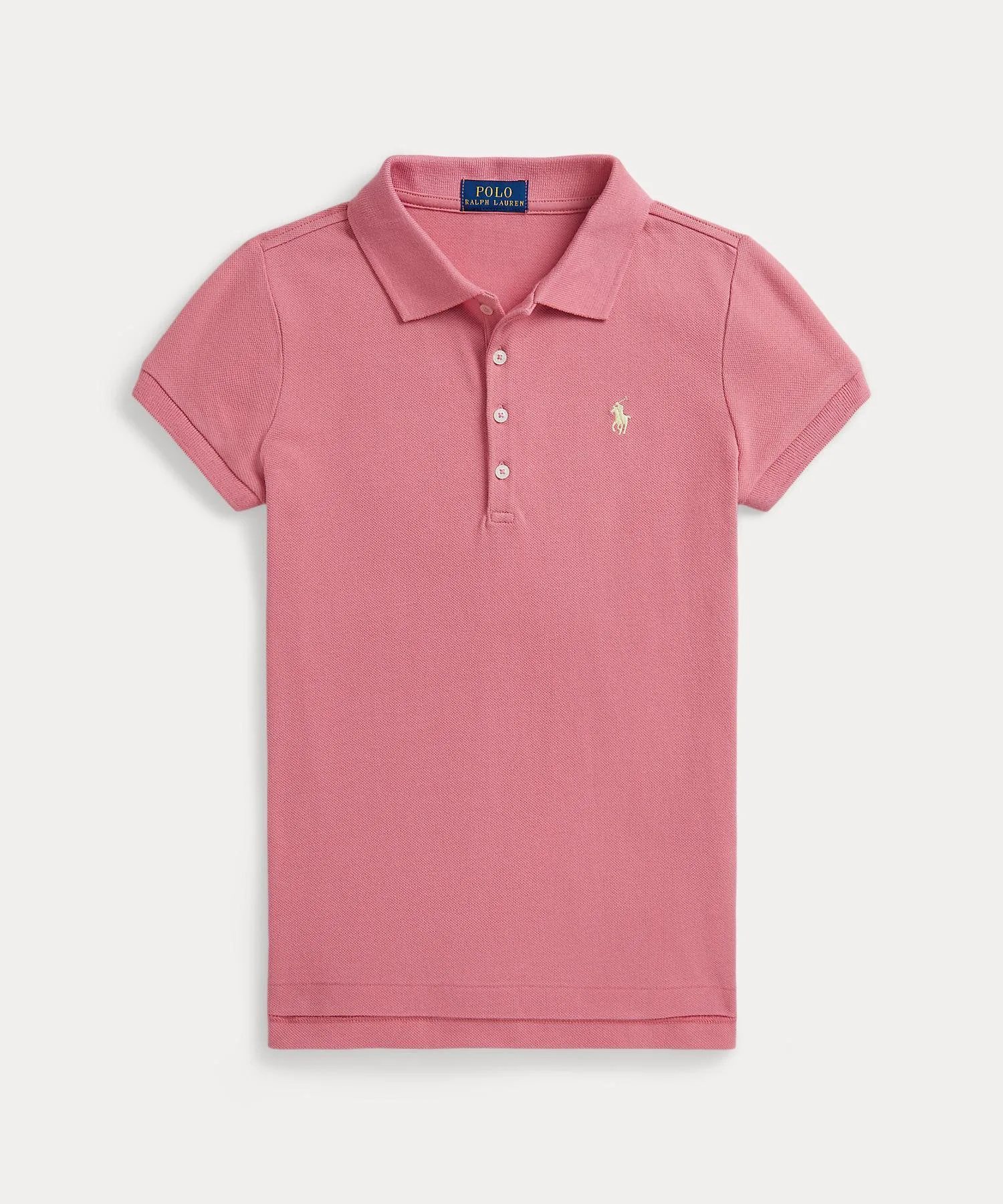 Рубашка-поло из эластичного пике (для девочек 7–16 лет) Polo Ralph Lauren, 650 Pink