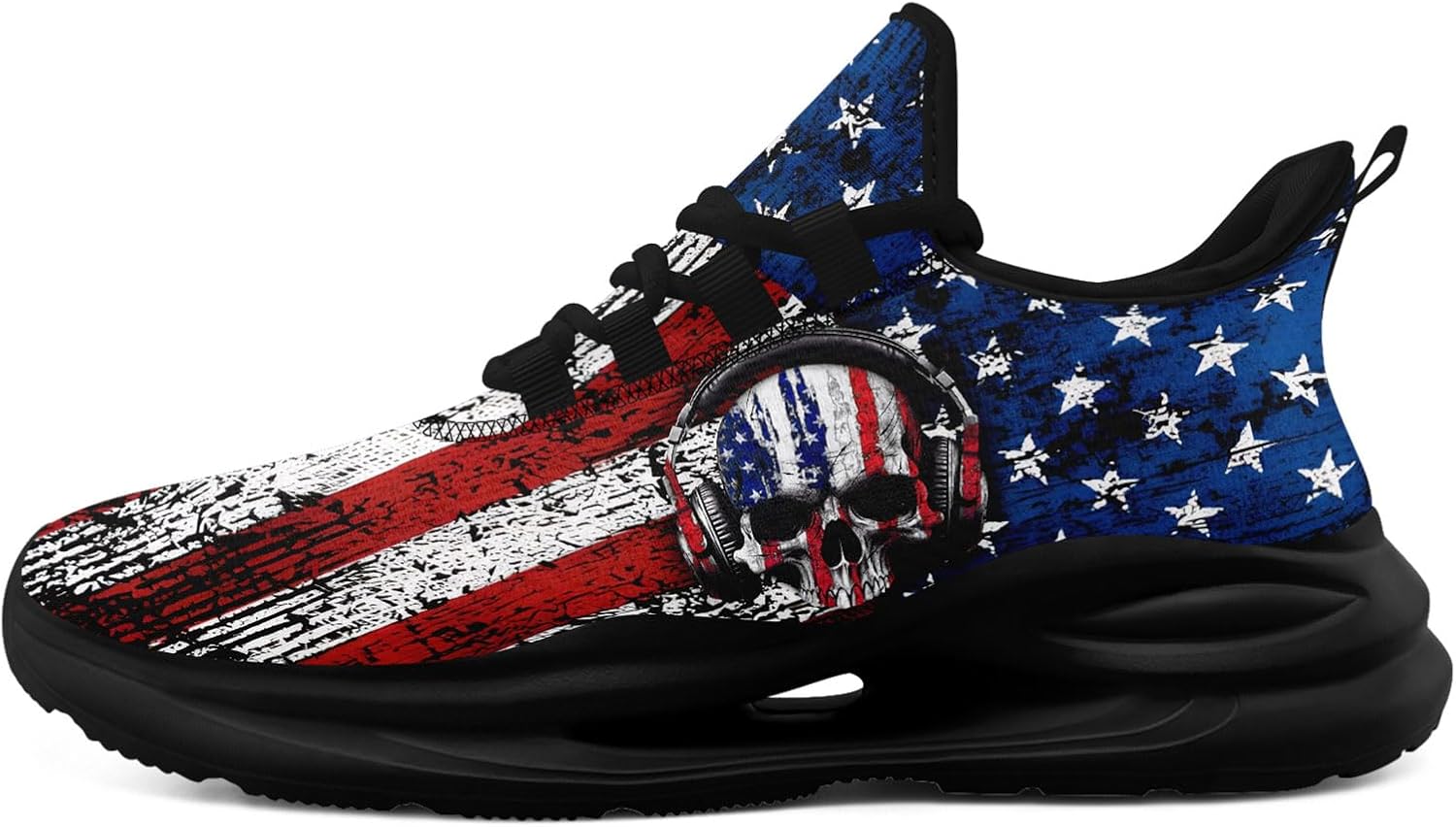 

Кроссовки для мужчин и женщин, легкие спортивные с сеткой с американским флагом для тренировок, зала и тенниса Onegam, белый/черный/красный/синий