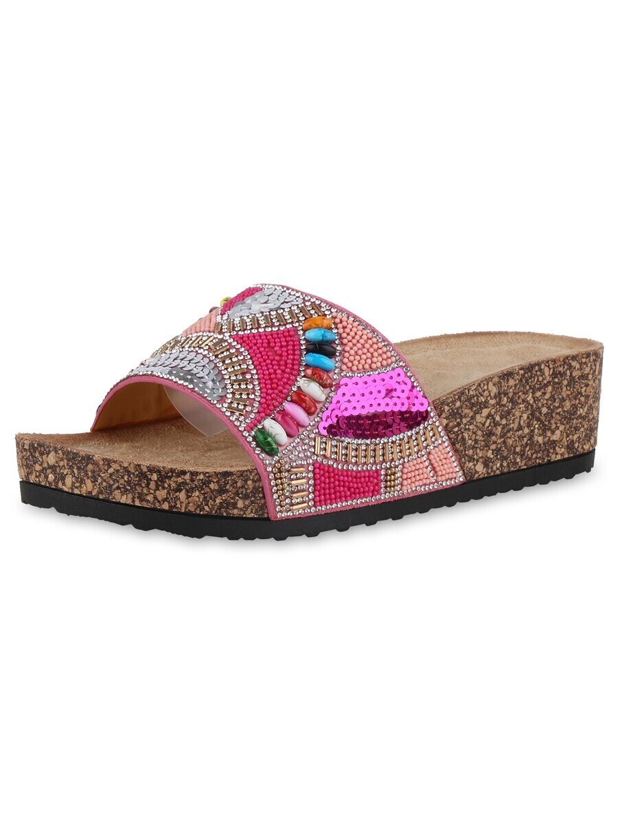 

Мюли Van Hill Mules Adelaide, цвет Fuchsia/Raspberry