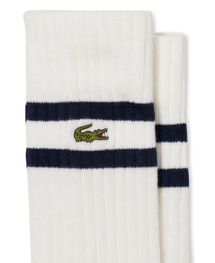 Мужские носки средней высоты, комплект из 2 пар Lacoste, Navy Blue/Flour — фото 3