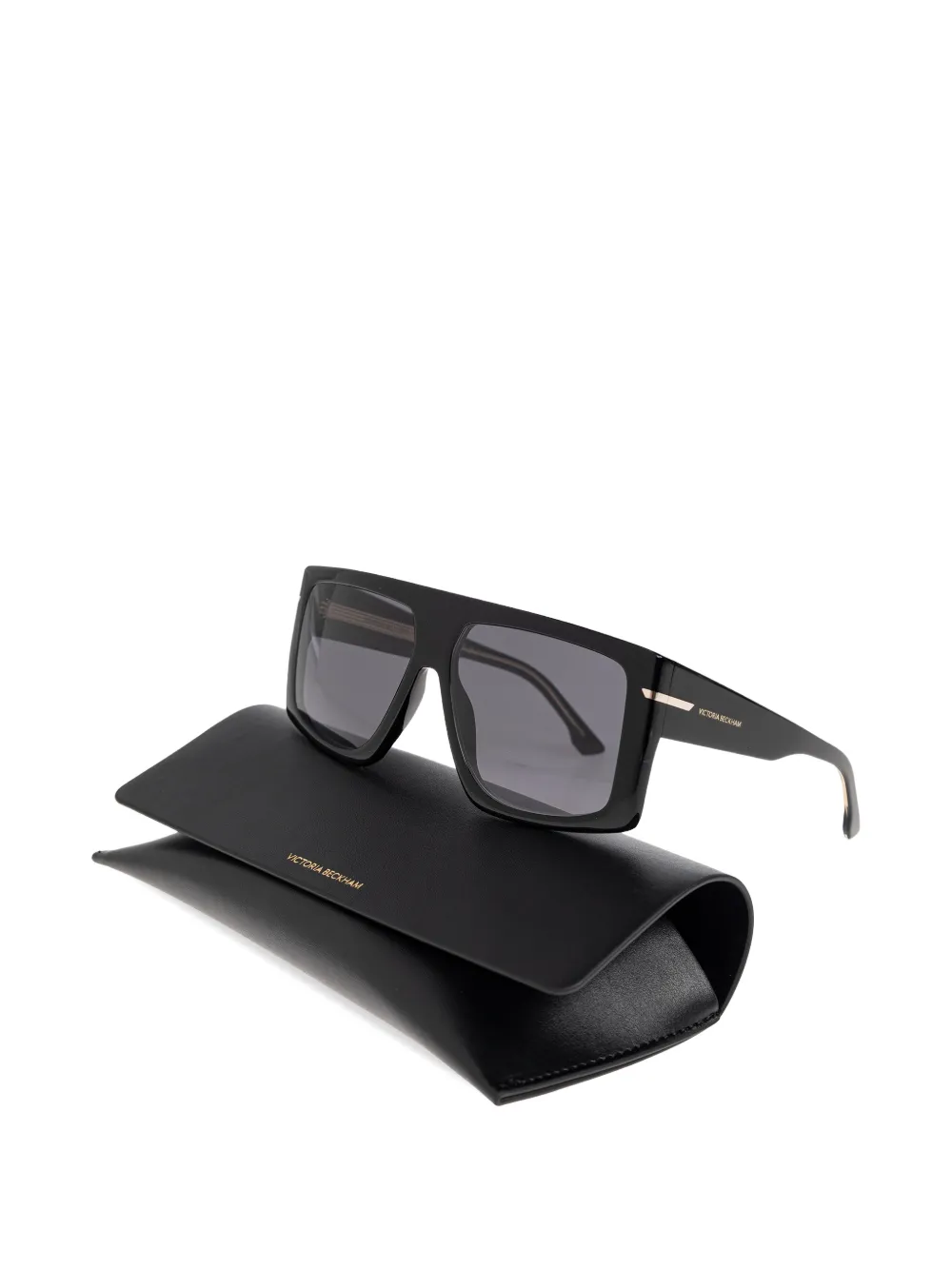 

Солнцезащитные очки в прямоугольной оправе Victoria Beckham, черный