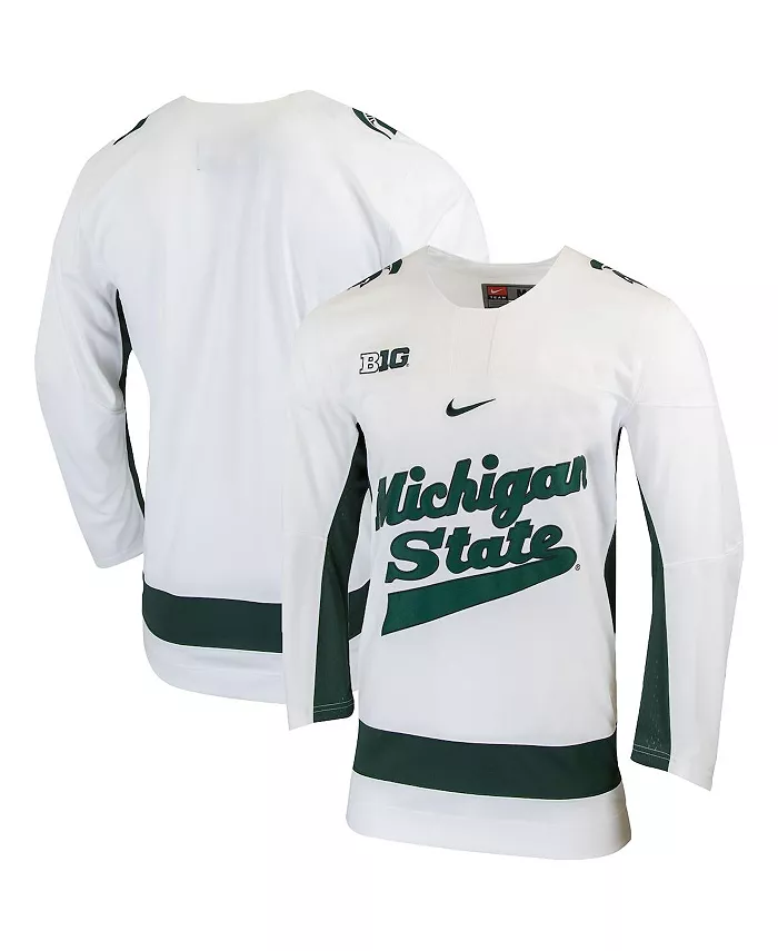 

Мужская копия хоккейной майки колледжа Michigan State Spartans Nike, белый