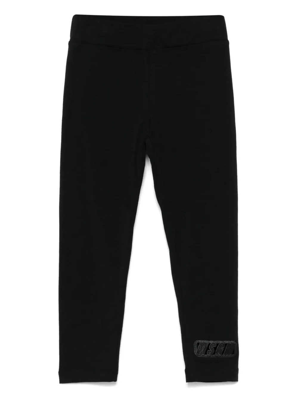 

Леггинсы с вышитым логотипом MSGM Kids, черный