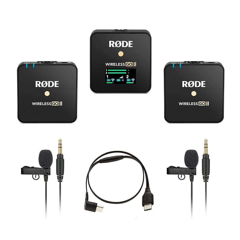 

Беспроводная микрофонная система RODE WIGO II, (2) Lav GO, SC16, Cloth
