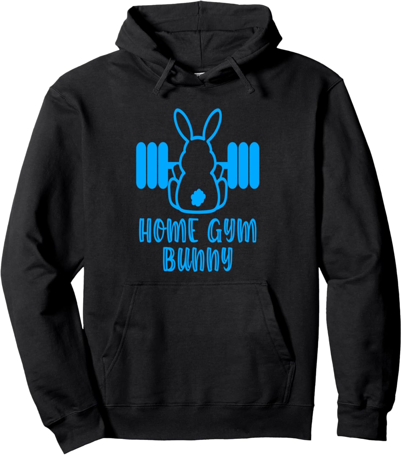

Худи Home Gym Bunny, черная Fun Workout Merch