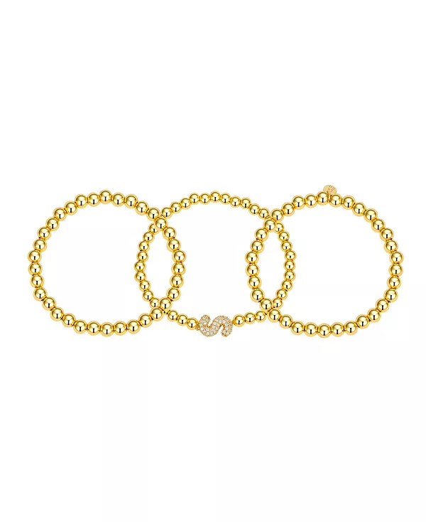 

Набор браслетов-бусин с кубическим цирконием и пузырчатой отделкой Unwritten, s