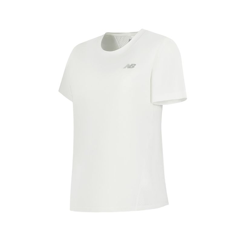 

New Balance Футболка женская белая, Белый, New Balance Футболка женская белая
