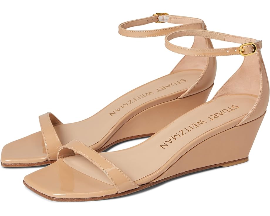 

Туфли Stuart Weitzman Nudistcurve 50 Wedge, цвет Adobe