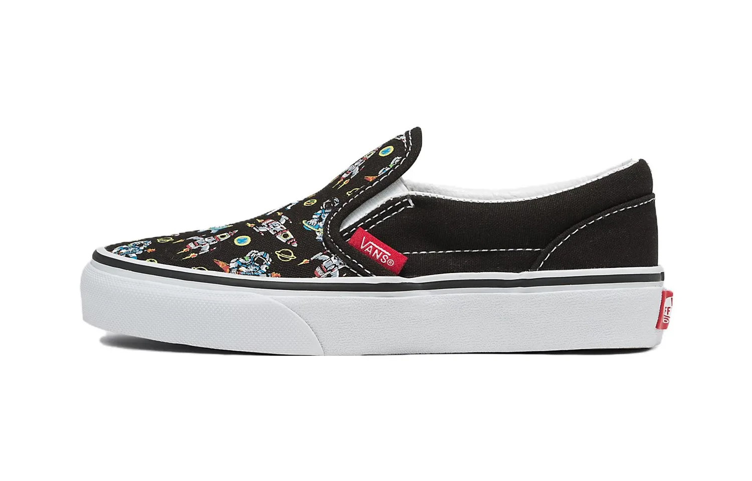 Классические слипоны V Kids 'DJ Rocket Jam' Vans, черный/мультиколор