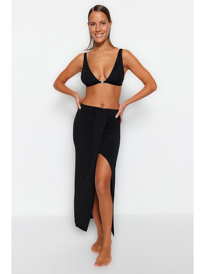 

Длинная юбка trendyol, черный