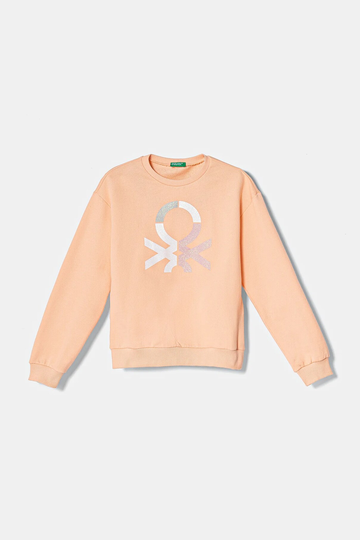 

Детская хлопковая толстовка United Colors Of Benetton, оранжевый