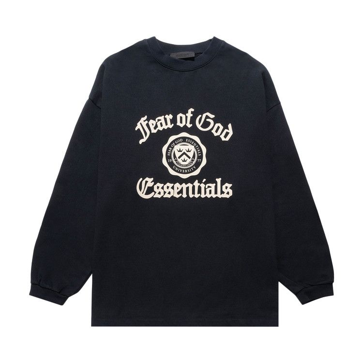 

Футболка Fear of God Essentials Heavy Long-Sleeve T-Shirt, Black