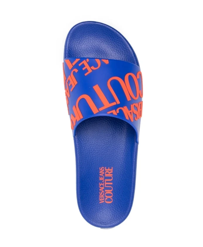 Стильные домашние тапочки для комфорта на каждый день. Versace Jeans Couture, синий — фото 3