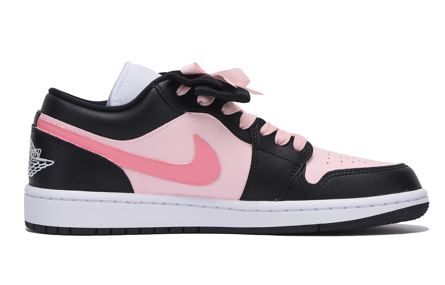 Кроссовки Air Jordan 1 Vintage Basketball Shoes Women's Low-Top Pink — фото 2