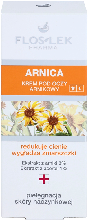 Крем для глаз с арникой от отечности и морщин Floslek Pharma, 30 мл — фото 3
