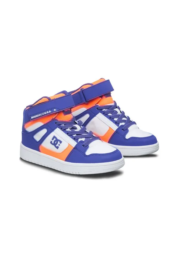 Кроссовки rebound hi ev hightop Dc Shoes, Navy/White/Orange — фото 2
