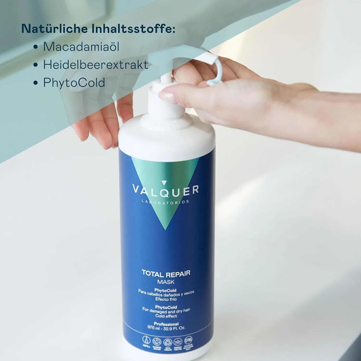 Охлаждающая маска для волос «Ice Hair Mask Total Repair» от Válquer Valquer Laboratorios — фото 3