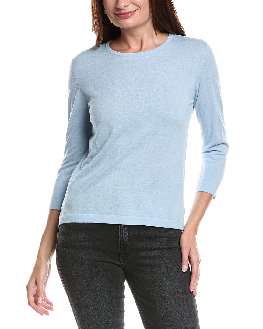 

Форте Кашемир Прибрежный шелк и кашемир свитер Forte Cashmere, синий
