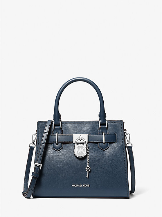 

Сумка Hamilton кожаная маленькая Michael Kors, синий