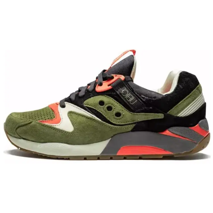 

Кроссовки saucony Grid 9000 Lifestyle Shoes Unisex Low-top Green/black, зеленый/черный