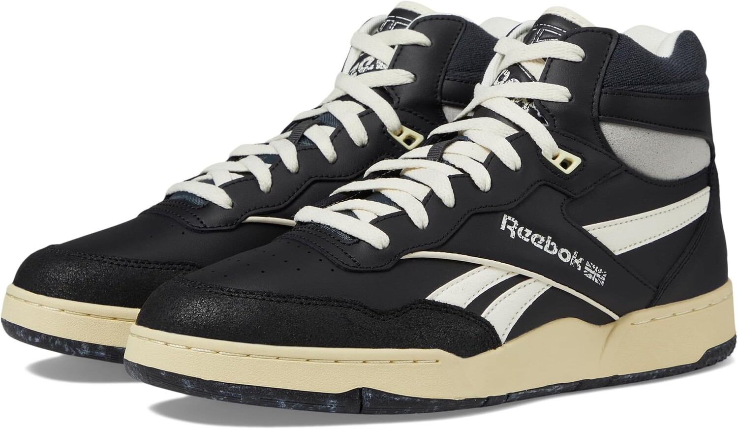 

Кроссовки Reebok Lifestyle BB 4000 II Mid, цвет Black/Grey 6/Chalk