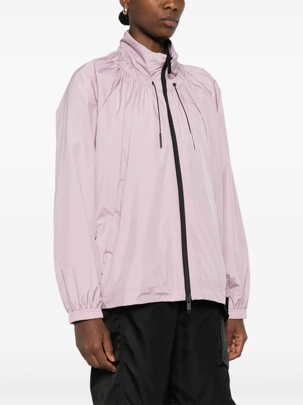 Куртка с объемными рукавами и кулиской MONCLER, розовый — фото 3