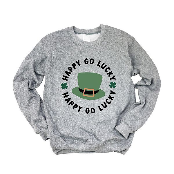 

Свитшот Happy go lucky hat Simply Sage Market, Graphite
