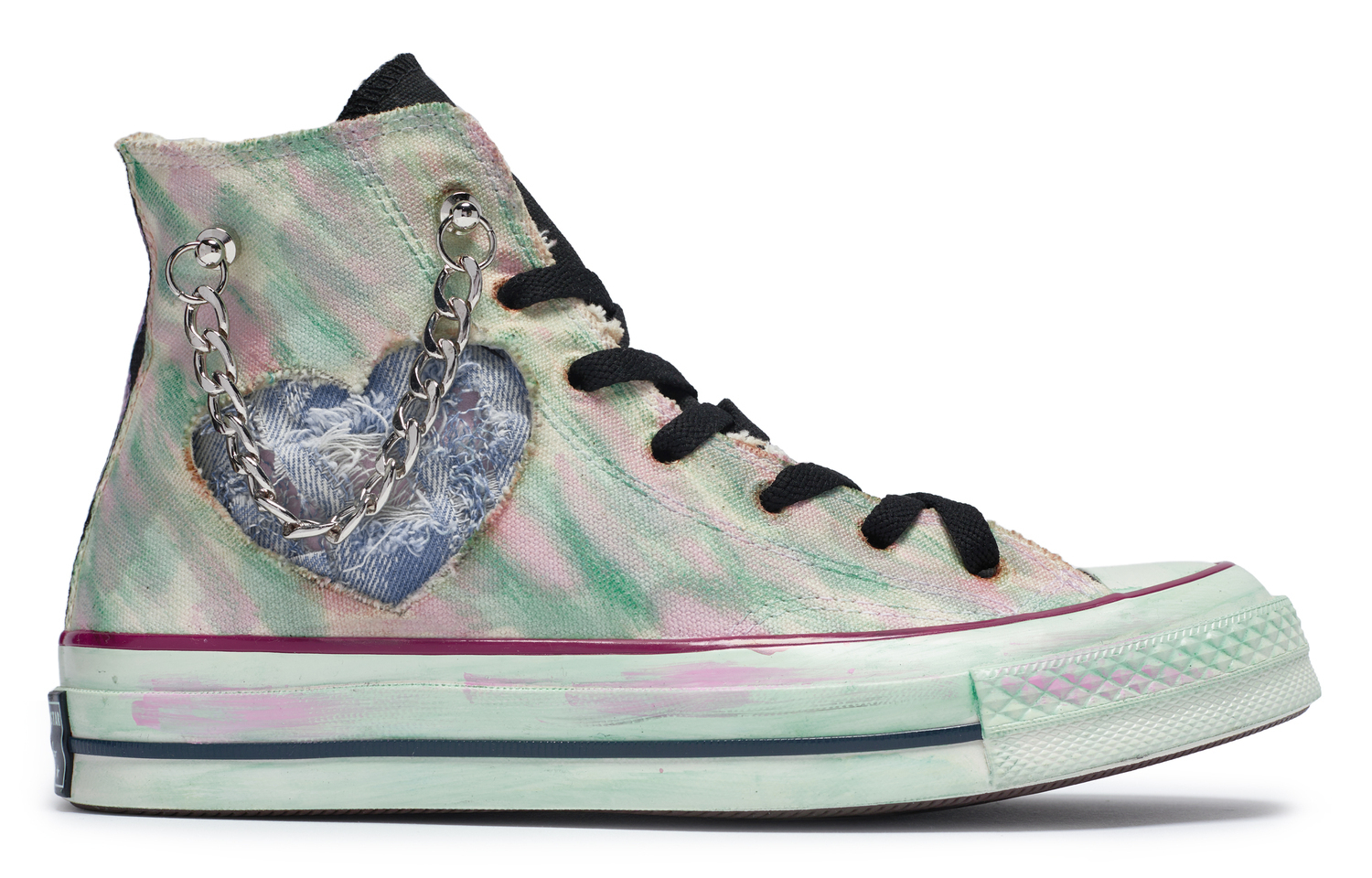 Converse Кроссовки унисекс 1970-х годов на высокой платформе черные белые фиолетовые зеленые розовые синие черные бежевые белые, цвет Black Beige White — фото 4
