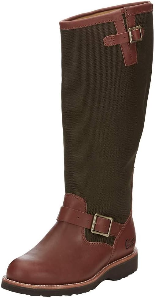 

Мужские охотничьи сапоги Chippewa 17 дюймов для ловли змей - водонепроницаемые резиновые сапоги для мужчин - противоскользящая подошва Vibram - регулируемые латунные пряжки - усиленные стальные берцы