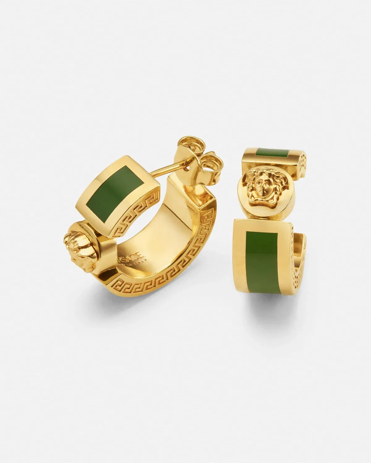 Серьги Icon VERSACE, зеленый — фото 2