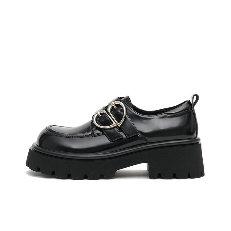 Лоферы женские 5,7 см MASOOMAKE, Crystal Stone Black