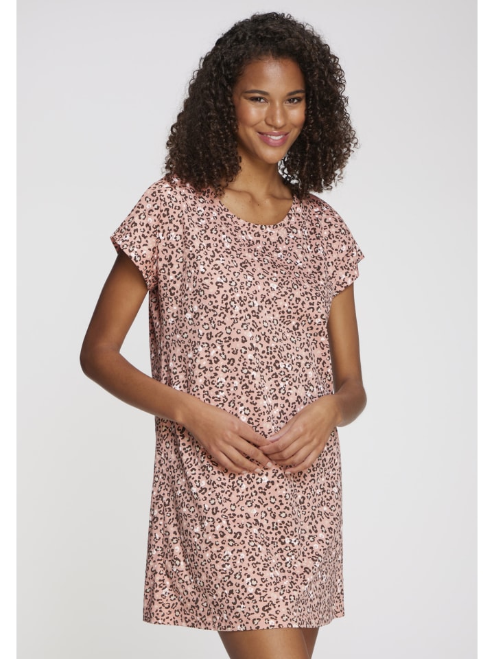 

Ночная рубашка в розово-черный узор VIVANCE DREAMS