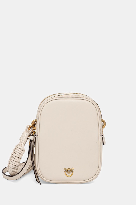 

Кожаная сумка Pinko, бежевый