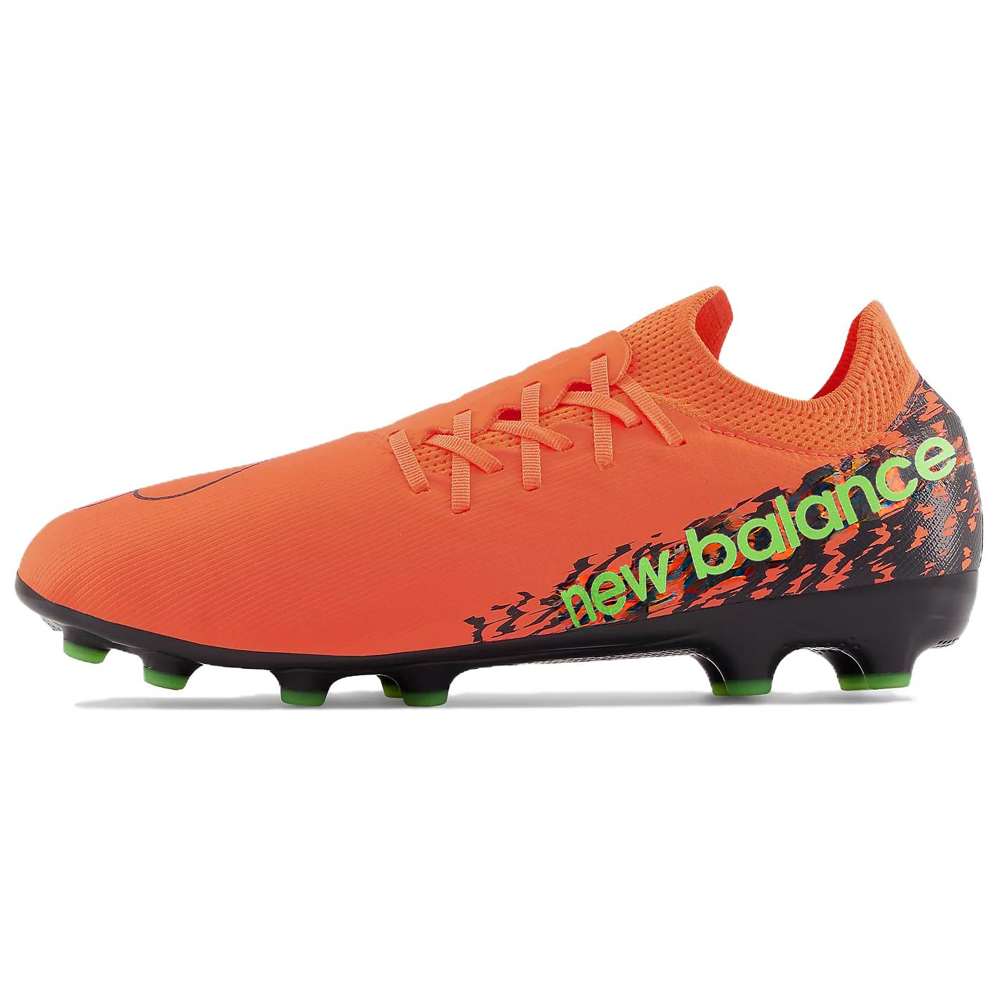 

New Balance Футбольные бутсы Furon V7 AG для искусственного грунта, мужские, оранжевые, черные, зеленые