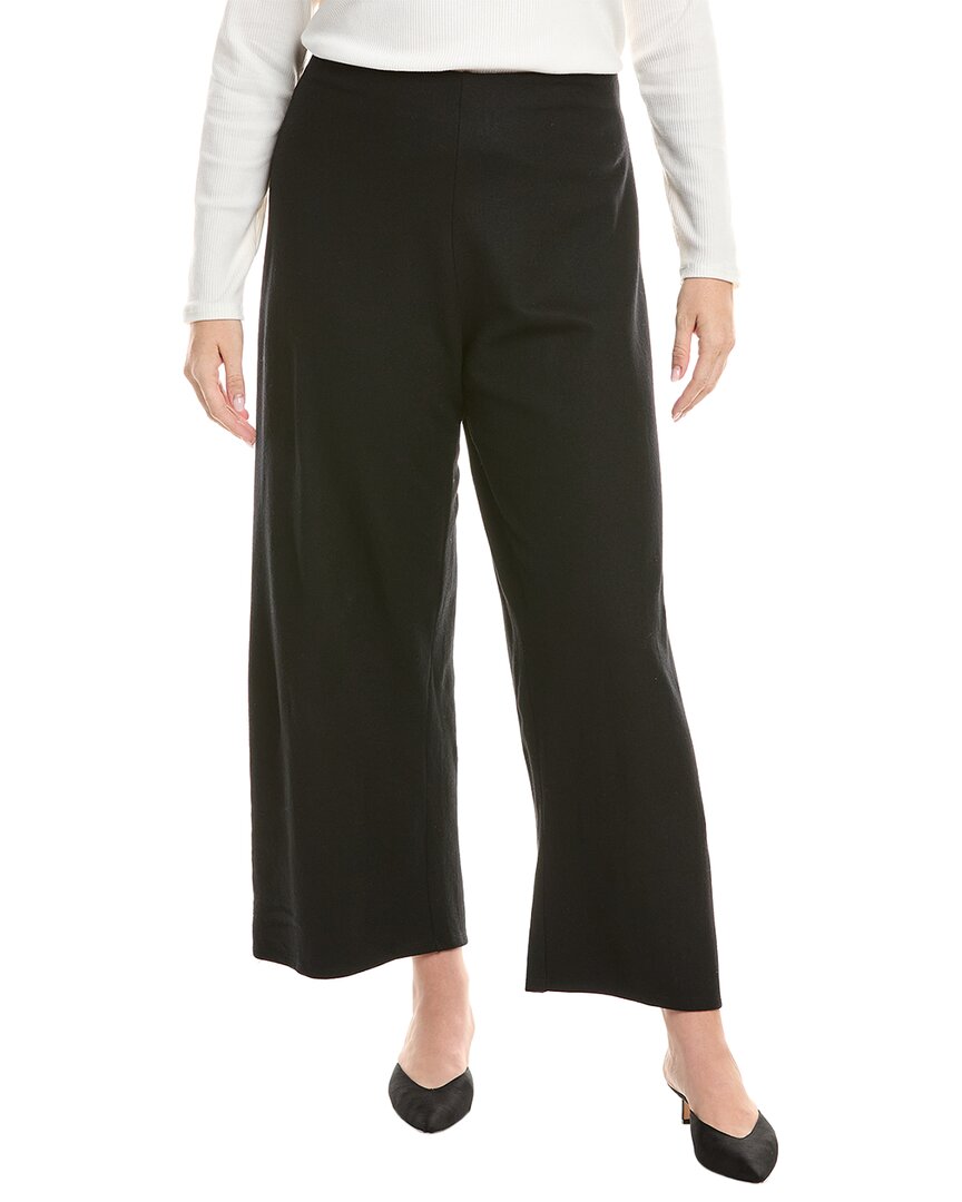 

Эйлин Фишер Джерси шерстяные широкие брюки до щиколотки Eileen Fisher, черный