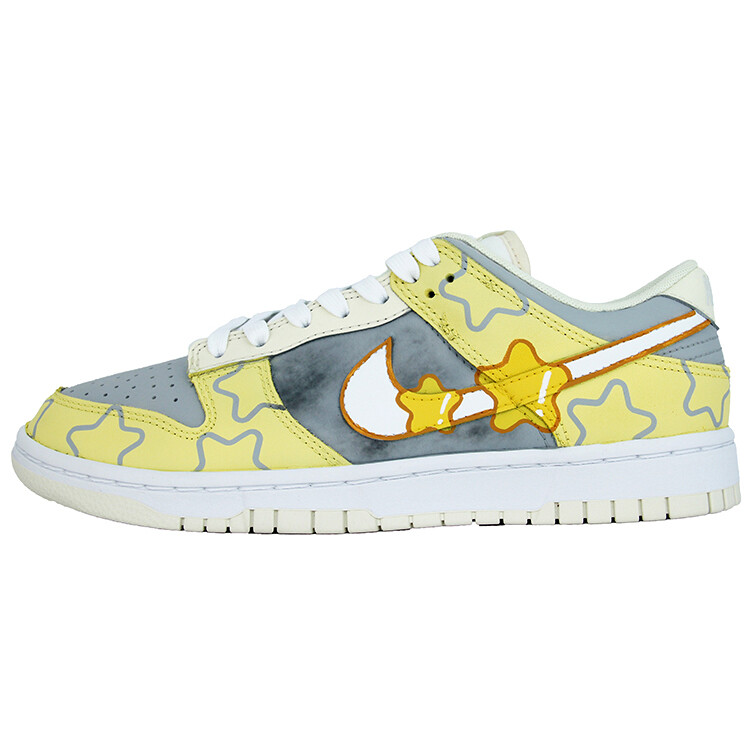 

Кроссовки Nike Dunk Skateboarding Shoes Men Low-top Yellow/gray, синий