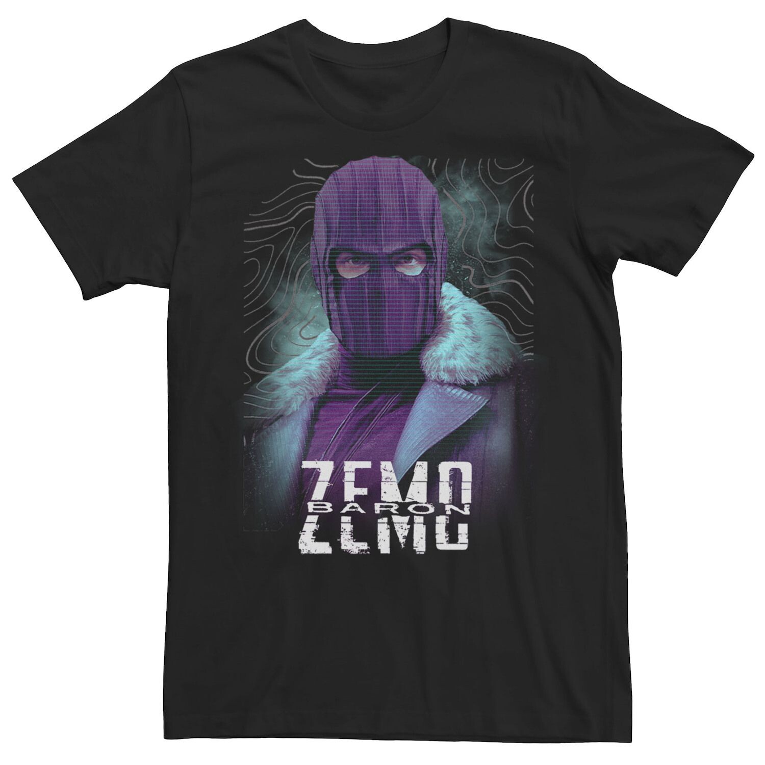 

Мужская волнистая футболка Marvel The Falcon And The Winter Soldier Baron Zemo Licensed Character, Черный, Мужская волнистая футболка Marvel The Falcon And The Winter Soldier Baron Zemo Licensed Character