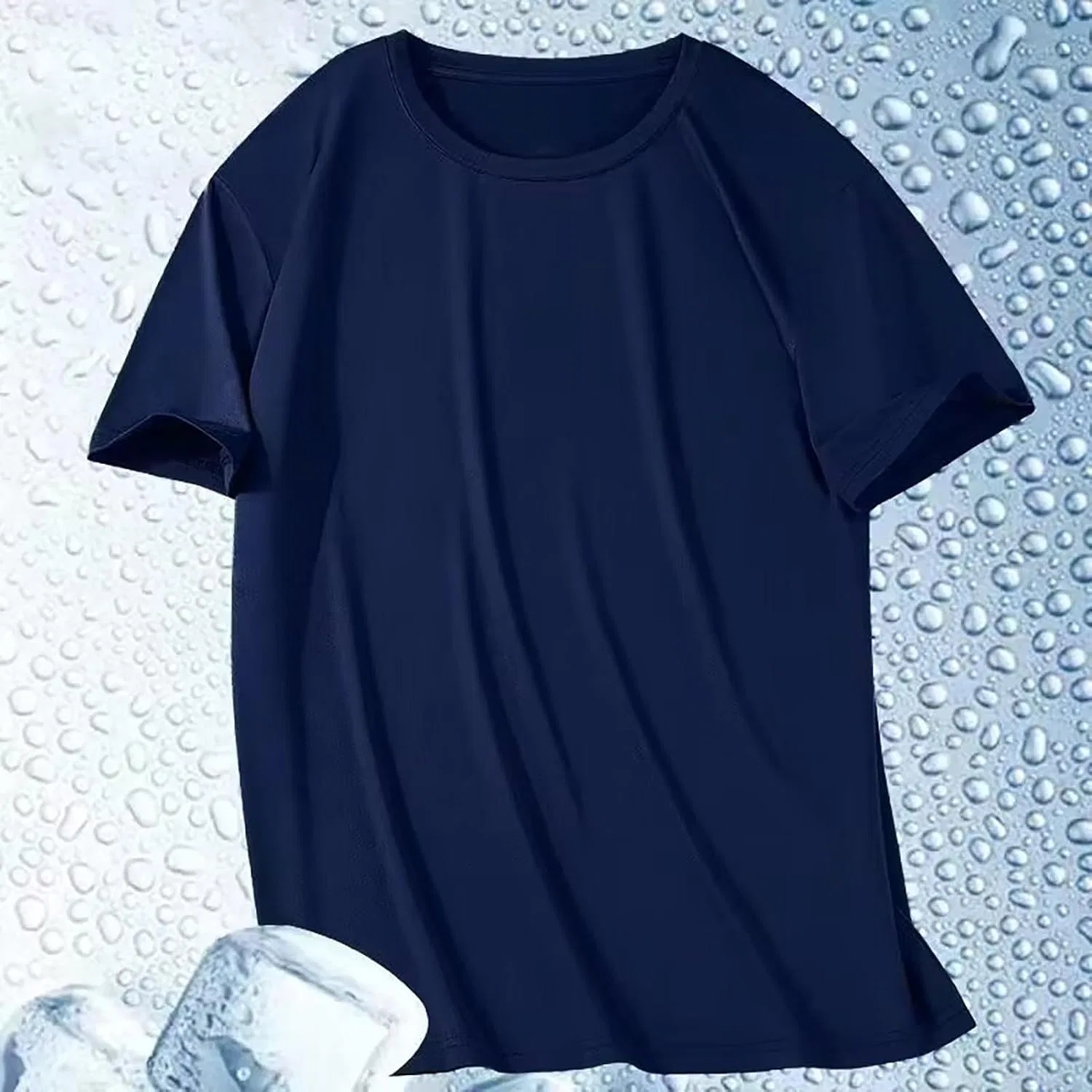 Мужская футболка Athletic Quick Dry Workout T Shirt, Navy — фото 2