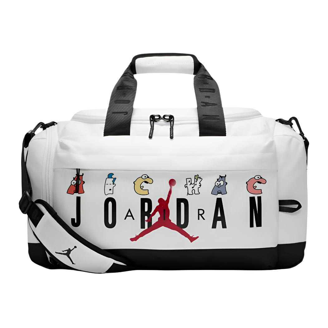 

Полиэстеровая кроссбоди сумка дорожная сумка унисекс white Jordan, Cartoon Letter