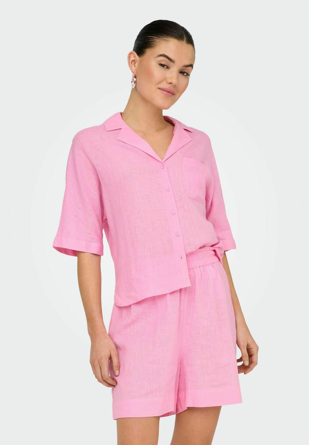 

Рубашка NORMAL GESCHNITTEN VOLUMINÖSER ARM ONLY, цвет Prism Pink