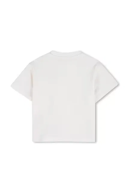 Футболка хлопковая Kenzo Kids, белый — фото 2
