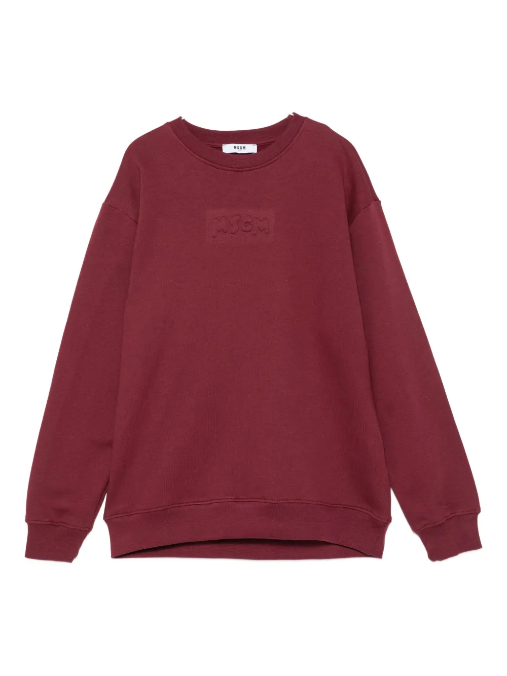 

Толстовка с тисненым логотипом MSGM Kids, красный