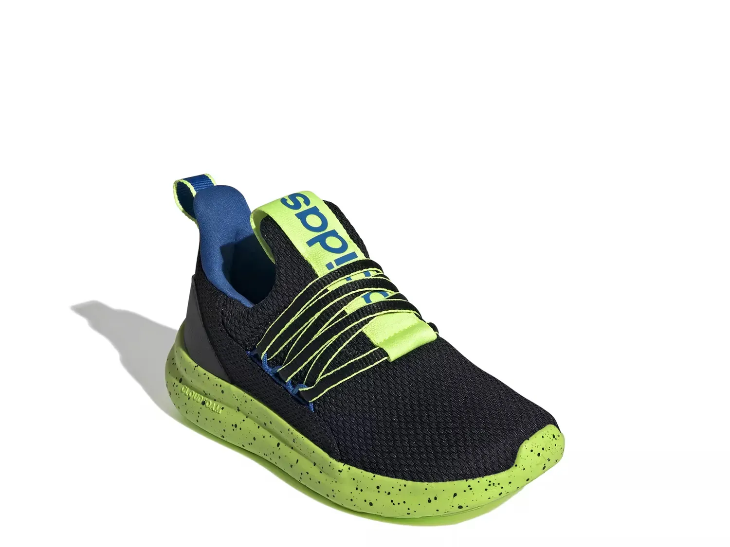 

Кроссовки Lite Racer Adapt 7.0 Slip-On — детские Adidas, Black/Neon Green